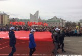 Гигантскую копию Знамени Победы передали на хранение Вологде